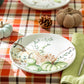 8.5" Fall Pumpkins Green Harvest Salad/Dessert Plate