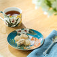 Tropical Leopard Fine Porcelain Cup and Saucer