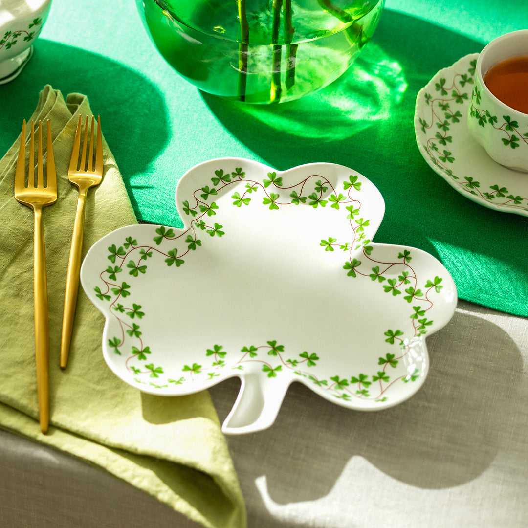 Shamrock Fine Porcelain Serving Plate