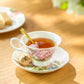 Hydrangea with Hummingbird Bone China Tea Cup and Saucer
