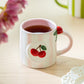 Cherry Pink Stripe Mug