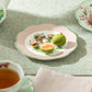 Apple Blossom Pink Lattice Bone China Appetizer Plate