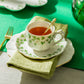 Shamrock Fine Porcelain Tea Cup and Saucer
