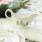 Christmas Pine Trees Fine Porcelain Gravy Boat