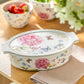 Hydrangea with Butterflies 1.4 qt. Oval Casserole