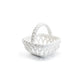 Hand Woven Easter Small Basket - White