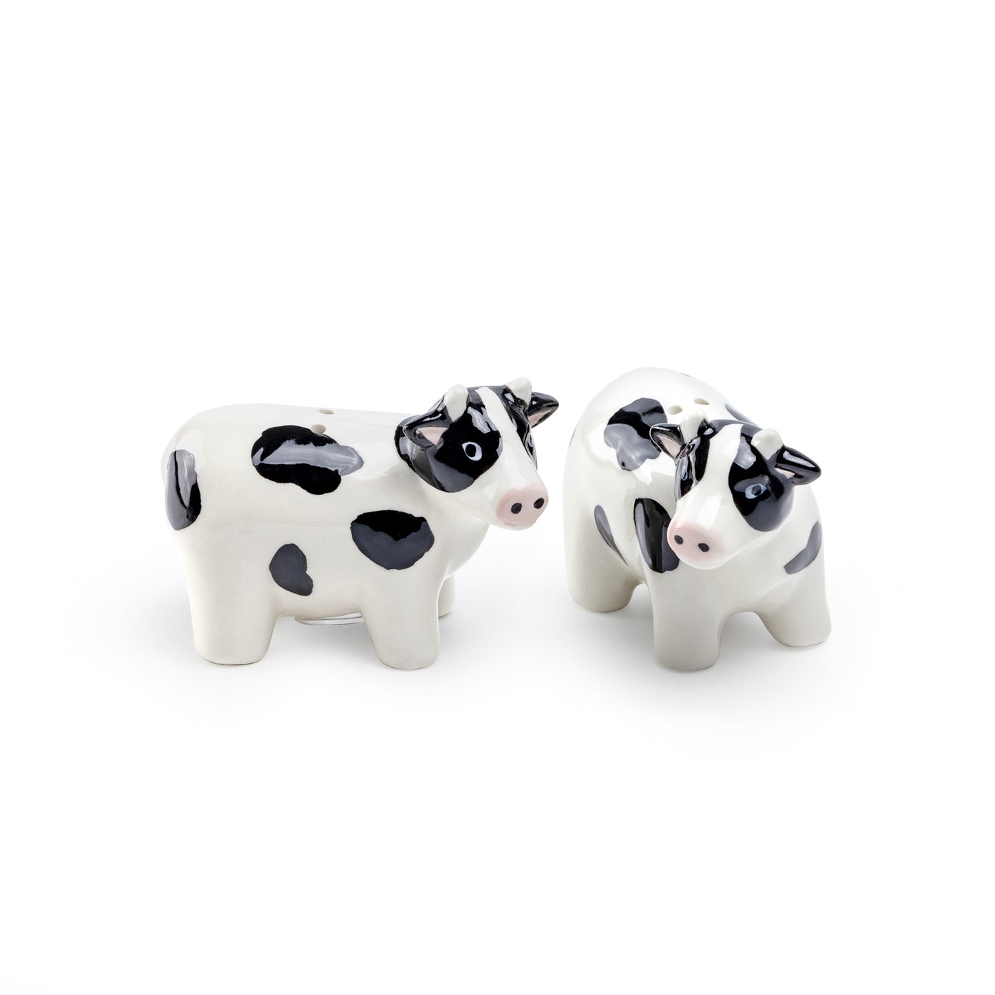 Farmhouse Cow Ceramic Salt and Pepper Shaker Set