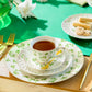 Shamrock Fine Porcelain Dessert/Dinner Plate