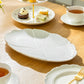 14.25" Ginkgo Gold Luxe Fine Porcelain Oval Serving Platter - Large