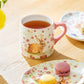 Spring Flowers Bunny Pink Mug