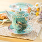 Peacock Lotus Garden Green Tea For One Set