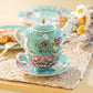 Peacock Lotus Garden Green Tea For One Set