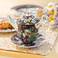 Peacock Lotus Garden Plum Tea For One Set
