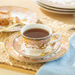 Butterflies with Pink Ornament Fine Porcelain Tea Cup and Saucer