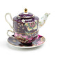 Peacock Lotus Garden Plum Tea For One Set
