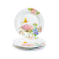 7.5" Hydrangea with Hummingbird Bone China Dessert Plate
