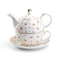 Grace Teaware Rose Bud Fine Porcelain Tea For One Set