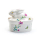 Floral Butterfly Bunny Figurine Fine Porcelain Sugar Box