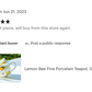 Lemon Bee Fine Porcelain Teapot