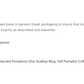 Fall Pumpkins Scallop Mug