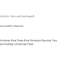 Christmas Pine Trees Fine Porcelain Serving Tray