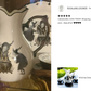 Witches Brew Pitcher + 4 Assorted Halloween Tea Cup and Saucer Sets - Ouija & Witchy Crystal Ball