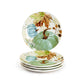 Fall Pumpkins with Leaves Dessert/Dinner Plate