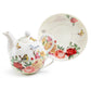 Yellow Rose Garden Fine Porcelain Tea For One Set