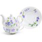 Purple Meadow Fine Porcelain Tea For One Set