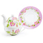 Pink Iceberg Fine Porcelain Tea For One Set
