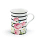 Rose Garden Stripe Bone China Mug