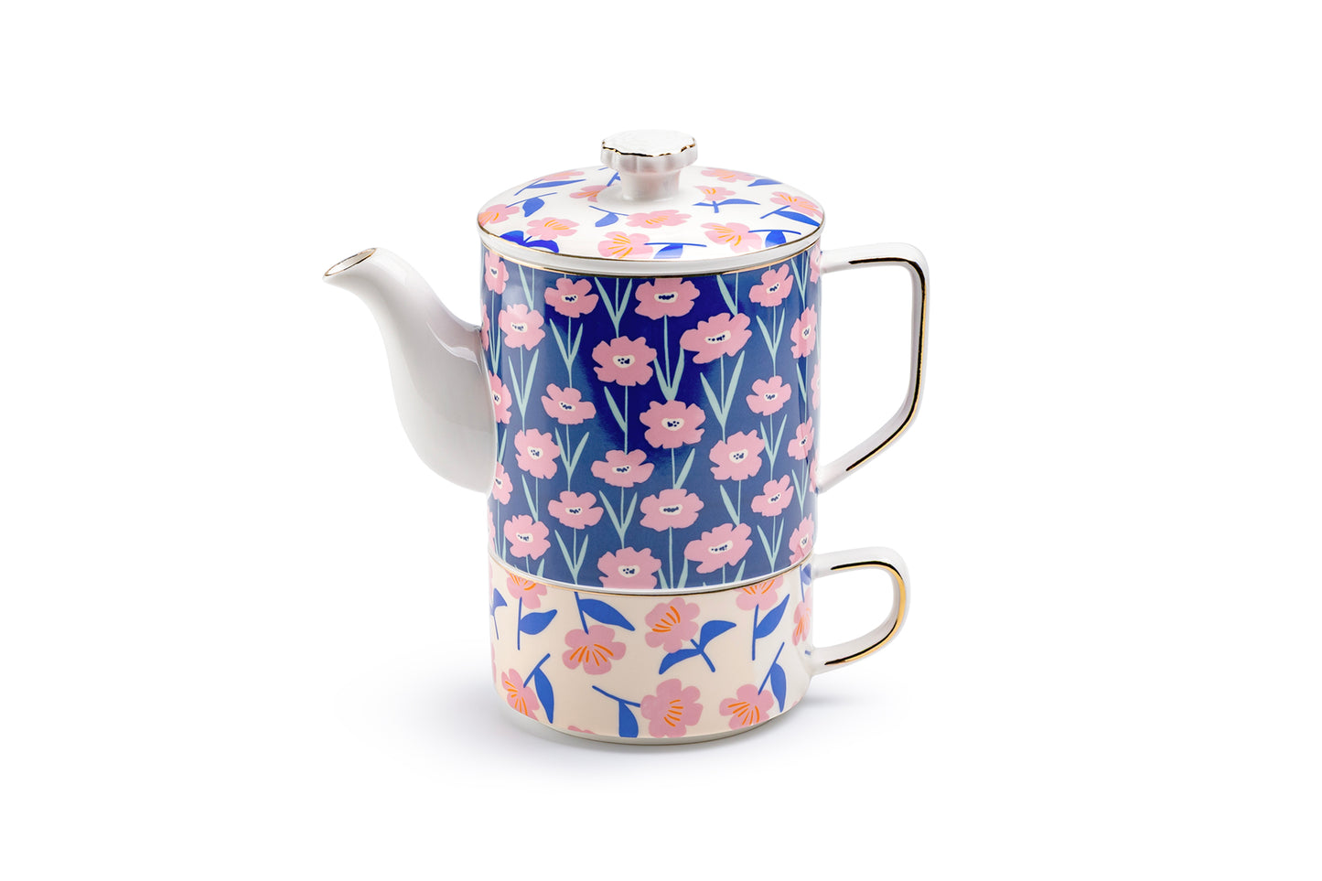 Pink Blossom Tea/Coffee For One Set