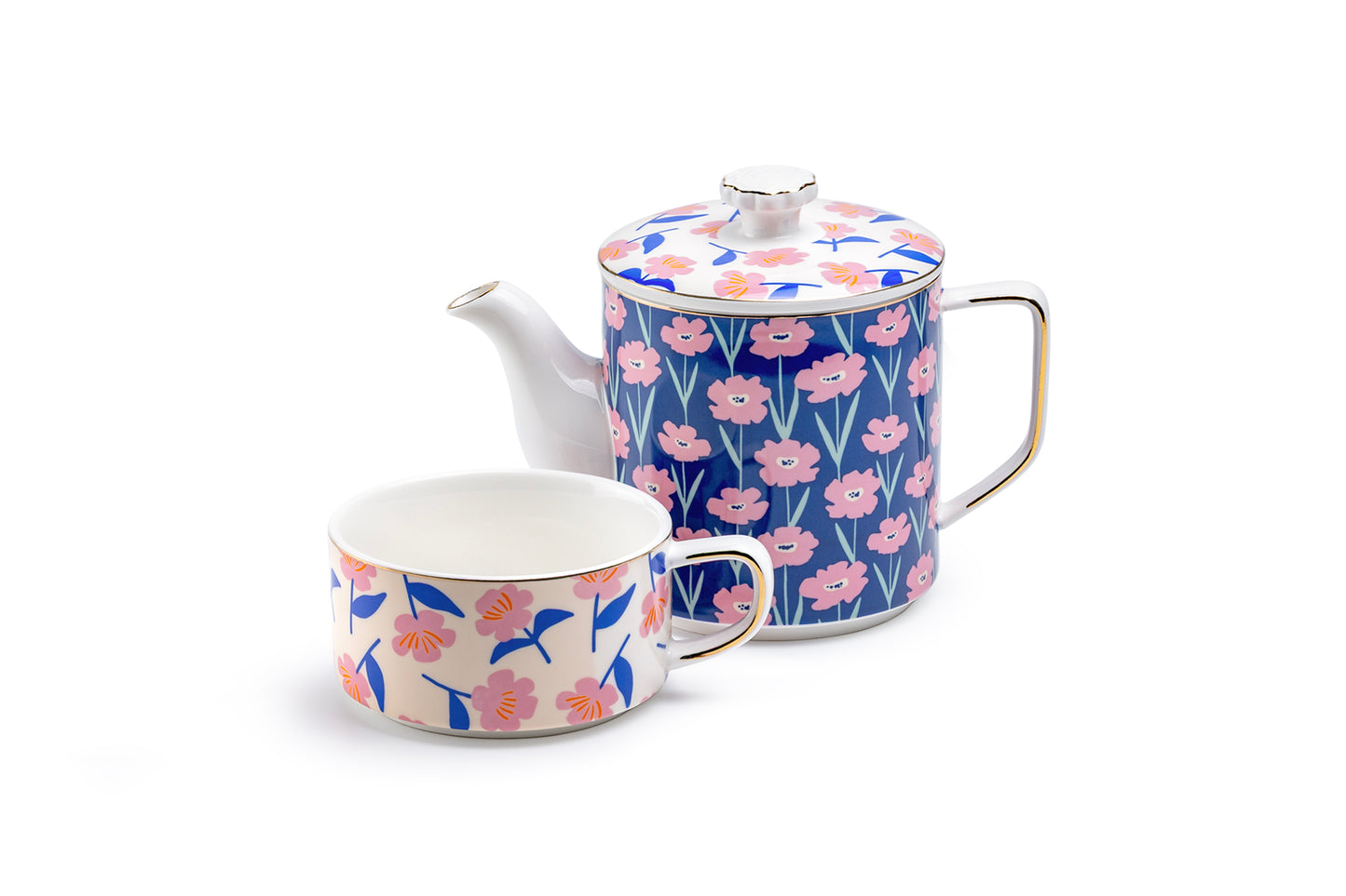 Pink Blossom Tea/Coffee For One Set