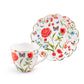 Butterfly Poppy Fine Porcelain Tea Cup and Saucer