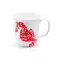 Red Seahorse Bone China Mug