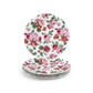 7.5" Pink Cabbage Roses Bone China Dessert Plate