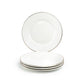 White Gold Sia Fine Porcelain Dessert/Dinner Plate