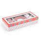 Red Josephine Stripes and Dots 2oz Demitasse Cups and Saucers with Gift Box