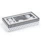 Black Josephine Stripes and Dots 2oz Demitasse Cups and Saucers with Gift Box
