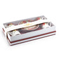 Poinsettia Pine Cone 3oz Demitasse Cups and Saucers with Gift Box