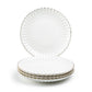 White Gold Shell Fine Porcelain Dessert/Dinner Plate