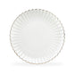 White Gold Shell Fine Porcelain Dessert/Dinner Plate