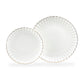 White Gold Shell Fine Porcelain Dessert/Dinner Plate