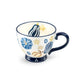 Pumpkins Blue Latte Mug