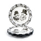 Halloween Victorian Skulls Dessert/Dinner Plate