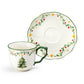 Christmas Tree Delight Cup and Saucer