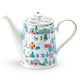 Christmas Village Fine Porcelain Teapot