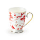 Red Village Fine Porcelain Footed Mug