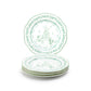Festive Pup and Tree Fine Porcelain Dessert/Dinner Plate