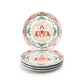 Christmas House Pink Dessert/Dinner Plate